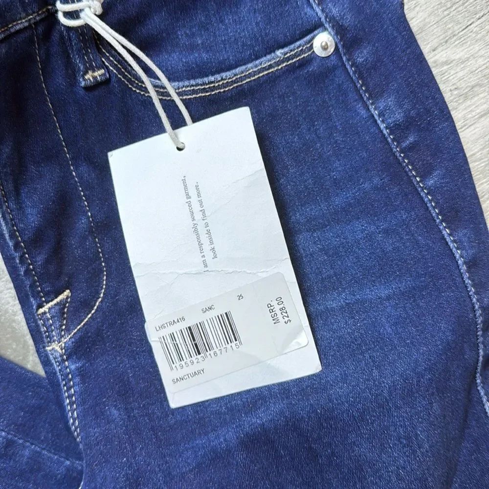 Le High Raw Hem Ankle Straight Leg Jeans - Picture 9 of 9